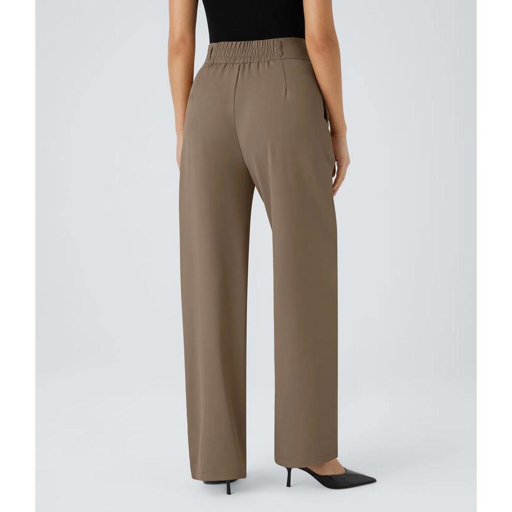 NWT Halara Flex™ High Waisted Shirred Straight Leg Work Pants Size XL - Picture 2 of 7